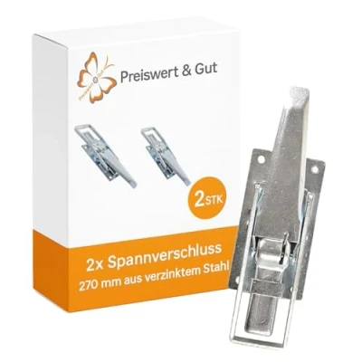 Abbildung von Unbekannt Exzenterverschluss 270x80 mm Spannverschluss Bohrung 130 x 58 Hebelverschluss