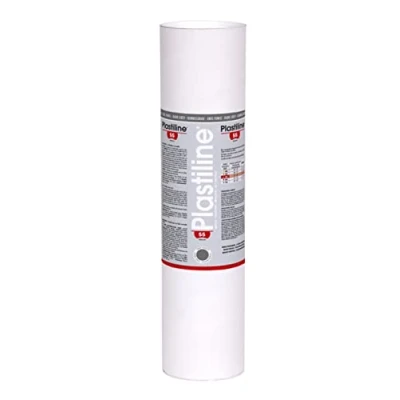 Abbildung von J. Herbin 5755T Plastilin für den Modellbau, 5 kg, zum modelieren, HG55, standard, 1 Dose, Grau