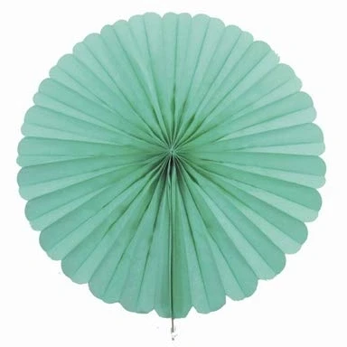 Abbildung von Creativery 1 Papierfächer 35cm (mintgrün/Mint 513) / Deko Papier Fächer Rosetten Blumen Raumdeko Papierrosetten Hängedeko
