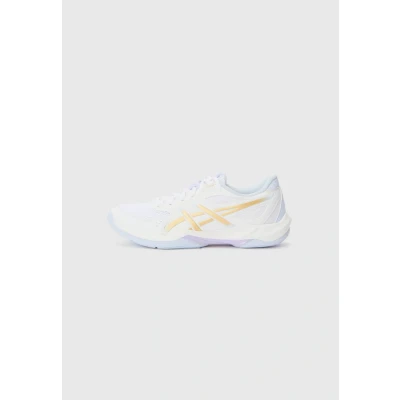 Abbildung von Asics Gelrocket 12 Volleyballschuh, Herren, Größe: 39, White/champagne Lederimitat/textil
