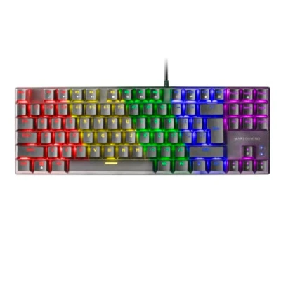 Abbildung von MARSGAMING MK80 Schwarz, Mechanische Gaming Tastatur TKL FRGB, Antighosting, Switch Mechanischer Braun, US Sprache