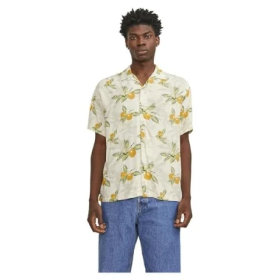 Abbildung von Jack &amp; Jones Relaxed FIT Hemd, Herren, Größe: Small, Buttercream