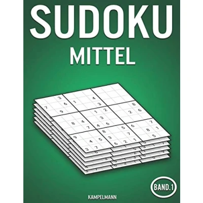 Abbildung von Sudoku mittel: 400 Mittelschwere Sudokus mit Lösungen (Band 1)