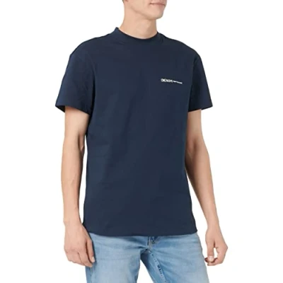 Abbildung von TOM Tailor Denim MIT Rippkragen Tshirt basic, Herren, Größe: Large, Sky captain blue