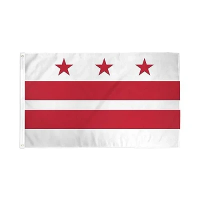Abbildung von AZ FLAG Flagge Washington Dc 90x60 cm District Of Columbia Fahne 100% Polyester mit Messing Ösen 50g