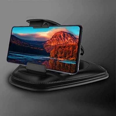 Abbildung von Handyhalterung Auto, Kfz Armaturenbrett Universal rutschfest Handyhalter für iPhone XR XS Max X 8 7 6s Plus Samsung S10 S9 S8 Note Huawei P20 und alle 3.5 6.5 Zoll Smartphones (Schwarz)