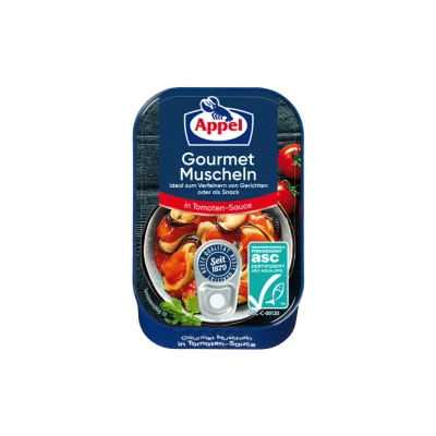 Abbildung von Appel ASC Muscheln in Tomaten Sauce 100g