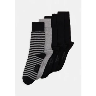 Abbildung von Schiesser 5 PACK Socken, Herren, Größe: 39 42, Black/mottled dark grey