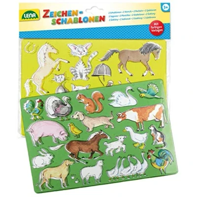 Abbildung von LENA Bauernhoftiere Zeichnungsvorlagen Set für Kinder