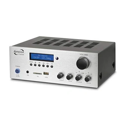 Abbildung von Dynavox VT 80 MK Vollverstärker (Anzahl Kanäle: 2, 160 W, 4 Lautsprecher Anschlüsse, Ferbedienung für Digital Eingänge, Bluetooth)