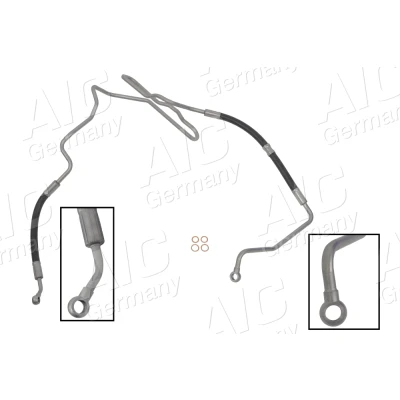 Abbildung von AIC 57188 Hydraulikschlauch, Lenkung von Hydraulikpumpe nach Lenkgetriebe VOLKSWAGEN: Golf 4 Variant, Schrägheck, Bora Limousine