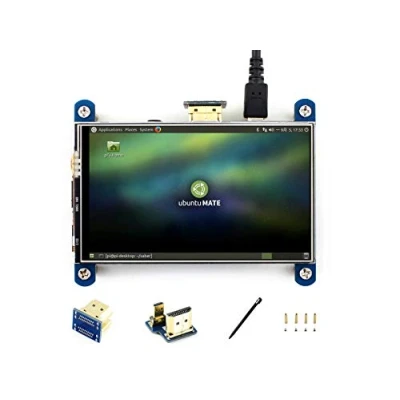 Abbildung von IBest 4inch HDMI LCD IPS Display 800 * 480 Resistive Touch Screen Module for Raspberry Pi 3/2/1 Model B/B +/A/A +