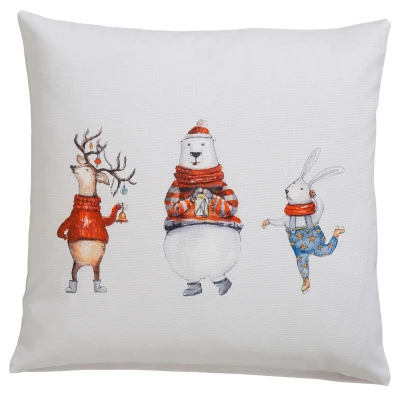 Abbildung von CASATEX Kissenhüllen &quot;Funny animals, Weihnachtsdeko&quot;, (2 St.)