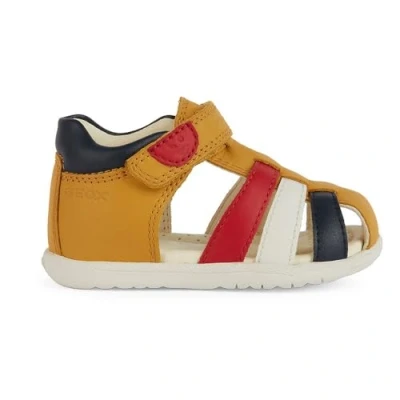 Abbildung von Geox Trekkingsandale für Kinder, Größe: 25, Ochre yellow multicolor Schuhe