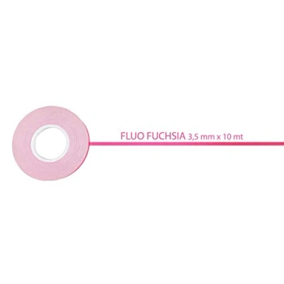 Abbildung von 4R Quattroerre.it 10203 Dekorstreifen selbstklebend, Rolle, Fluoreszierendes Pink, 3,5 mm x 10 mt
