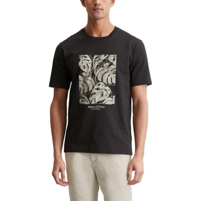 Abbildung von Marc O&#039;Polo Short Sleeve Seasonal LOGO Artwork Tshirt print, Herren, Größe: Medium, Black