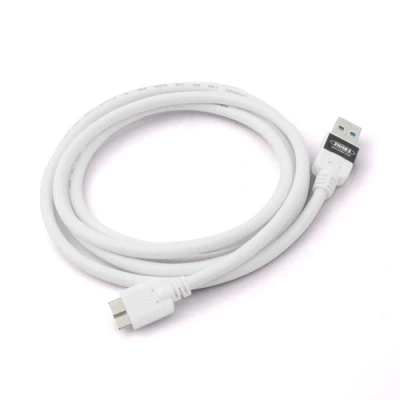 Abbildung von System S Micro USB 3.0 Kabel Datenkabel Ladekabel (USB B) 140 cm in Weiß