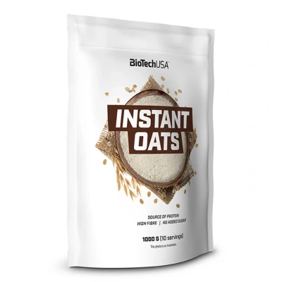 Abbildung von BioTechUSA Instant Oats Haferbrei Reich an Ballaststoffen Quelle für pflanzliches Eiweiß, 1000g, haselnuss