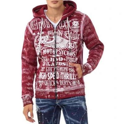 Abbildung von Cipo &amp; Baxx Sweatjacke, Herren, Größe: XXL, Burgundy