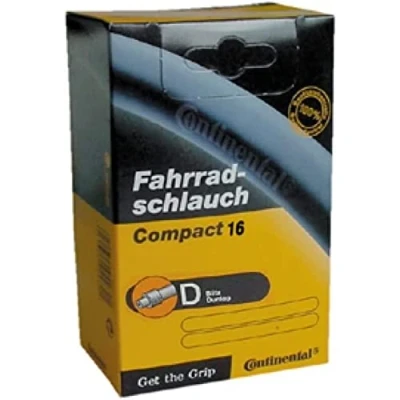 Abbildung von Continental Luftschlauch Fahrrad Compact 16 Fahrradschlauch, Schwarz, 32/47 305/349