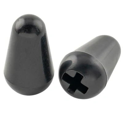 Abbildung von Musiclily Ultra Universal 5 Weg Schalter Knopf ST Style für Fender Squier Strat E Gitarre, Schwarz (2er Set)