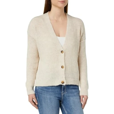 Abbildung von DeFacto Damen Cardigan Stilvolle Modische Strickjacke Regular Fit V Neck