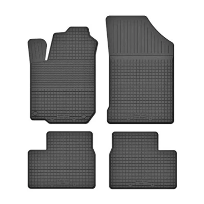 Abbildung von Gummimatten Fußmatten 1.5 cm Rand kompatibel mit Toyota Yaris I (Bj. 1999 2005) ideal angepasst 4 Teile EIN Set