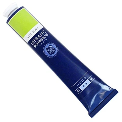 Abbildung von Lefranc Bourgeois 810078 feine Ölfarbe, lichtecht mit hervorragender Deckkraft &amp; hoher Farbintensität, gleichmässiger Konsistenz und optimaler Mischbarkeit, 150ml Tube Gelbgrün