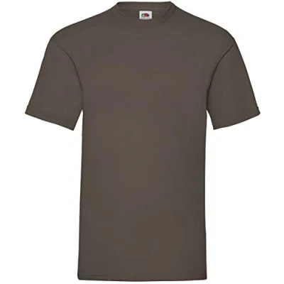 Abbildung von Fruit of the Loom Herren Valueweight Short Sleeve T Shirt, Schokoladenbraun, M