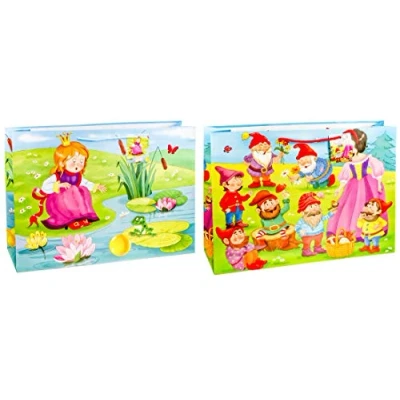 Abbildung von TSI Geschenktüten MÄRCHEN, 12er Packung, Größe: Shopper XXL (HxBxT 32 x 45 12 cm), Art. Nr. 82272