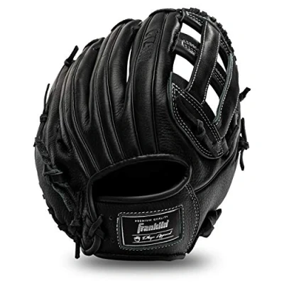 Abbildung von Franklin Sports Baseball Fielding Glove Men&#039;s Adult and Youth CTZ5000 Black Cowhide Outfield 12.5&quot; H Web for Outfielders