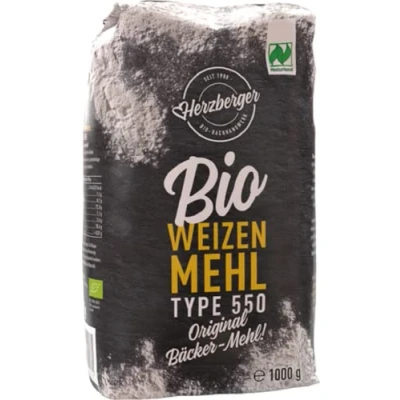 Abbildung von Herzberger Bio Naturland Weizen Mehl Typ 550, 1kg