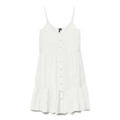 Abbildung von Vero Moda Damen Vmbumpy Short Singlet Dress WVN Ga Noos, Snow White, Small