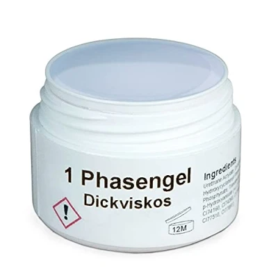 Abbildung von GS Nails dickviskoses 1 Phasen Gel UV Nagel für Nail Art &amp; Design 3 in Haft Gel, Aufbau Versiegelungs Cover 30 ml