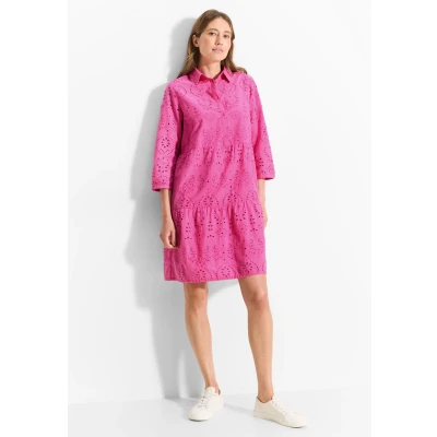 Abbildung von Cecil MIT Stickerei Blusenkleid, Damen, Größe: XL, Pink