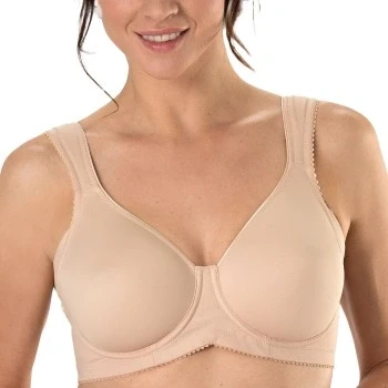 Abbildung von Miss Mary of Sweden Stay Fresh T Shirt BH mit Bügel, nahtlos und atmungsaktiv, breitere Träger für hohen Komfort Halt 75G Beige