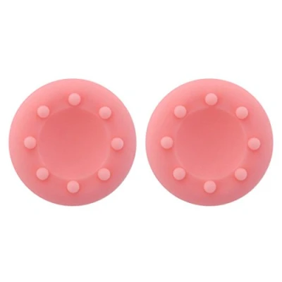 Abbildung von wortek Controller Aufsätze Thumb Grip Control Stick Set Kappe Silikon PS2, PS3, PS4, PS5, Xbox, Xbox 360, One, Series X, Nintendo Switch Rosa