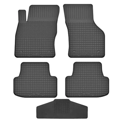 Abbildung von Fußmatten Vorne 2er Set für Skoda Karoq ab 2017 Gummi Gumimatten