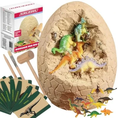Abbildung von KRUZZEL Spielwelt Dinosaurier Ei Kinder, (Spar Set, 1 tlg., interaktiv), Interaktiv
