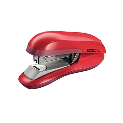 Abbildung von Rapid 23256502 Flachheftgerät (30 Blatt, ABS Kunststoff, Metall, Gummiboden, F30) rot