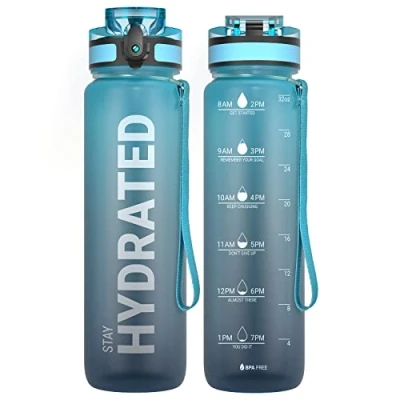 Abbildung von Sahara Sailor Trinkflasche, Sport [BPA frei Tritan] 1L/500ML/750ML Auslaufsicher Wasserflasche, Sportflasche für Fahrrad, Camping, Yoga, Gym (1 Flasche)