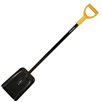 Abbildung von Fiskars Schaufel, Solid, Breite: 23,5 cm, Länge: 127 Stahl Blatt/Kunststoff, Schwarz/Orange, 1003457
