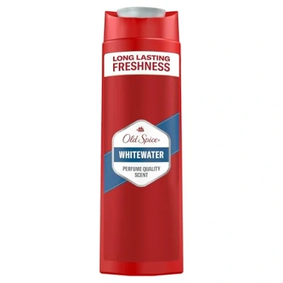 Abbildung von Old Spice Whitewater 3 in 1 Duschgel &amp; Shampoo für Männer, 400ml, langanhaltender, frischer Duft Parfümqualität, Tiefenreinigung Haare Gesicht Körper, sanftes Hautgefühl