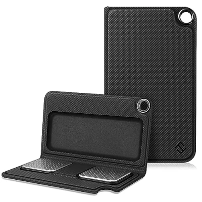 Abbildung von Fintie Schutzhülle für Alivecor Kardia Mobile, Premium PU Leder Tragetasche mit Magnetverschluss und Schlüsselhalter KardiaMobile EKG Herzmonitor [Nicht 6L] Schwarz