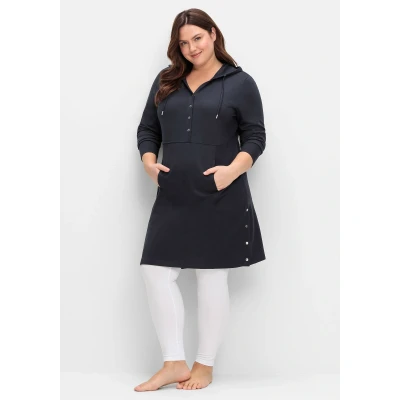 Abbildung von Sheego Freizeitkleid, Damen, Größe: 48/50, Tiefblau