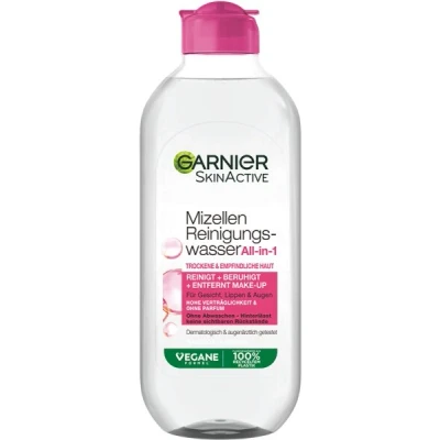 Abbildung von Garnier Micellar Cleansing Water DRY &amp; Sensitive SKIN Gesichtsreinigung, Damen, Größe: 400 ml,