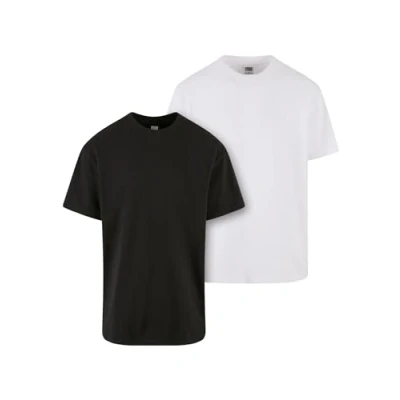 Abbildung von Urban Classics Heavy 2PACK Tshirt basic, Herren, Größe: Large, Black white