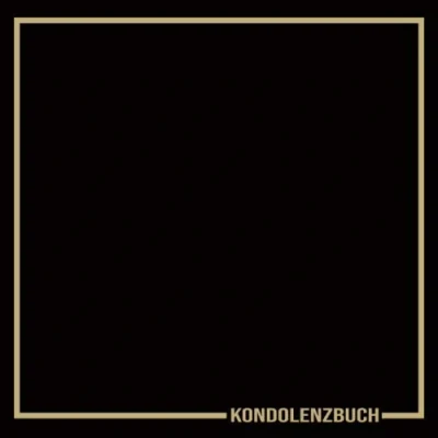 Abbildung von KONDOLENZBUCH: Blanko Trauerbuch zur Erinnerung an den Verstorbenen. Gästebuch zum Auslegen auf der Trauerfeier / Beerdigung Gedenkbuch /Abschied nehmen Schwarz gold