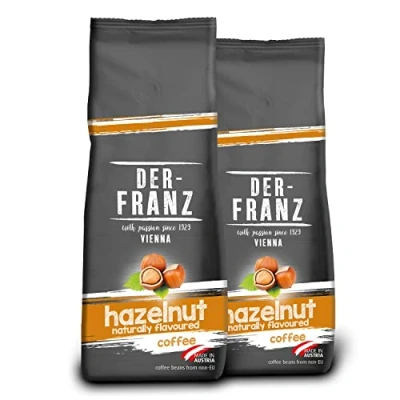 Abbildung von DER FRANZ Kaffee, aromatisiert mit Haselnuss, gemahlen, 2 x 500 g
