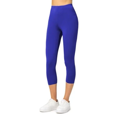 Abbildung von Merry Style Damen Leggings 3/4 Capri aus Viskose MS10 144 (Kobalt, M)